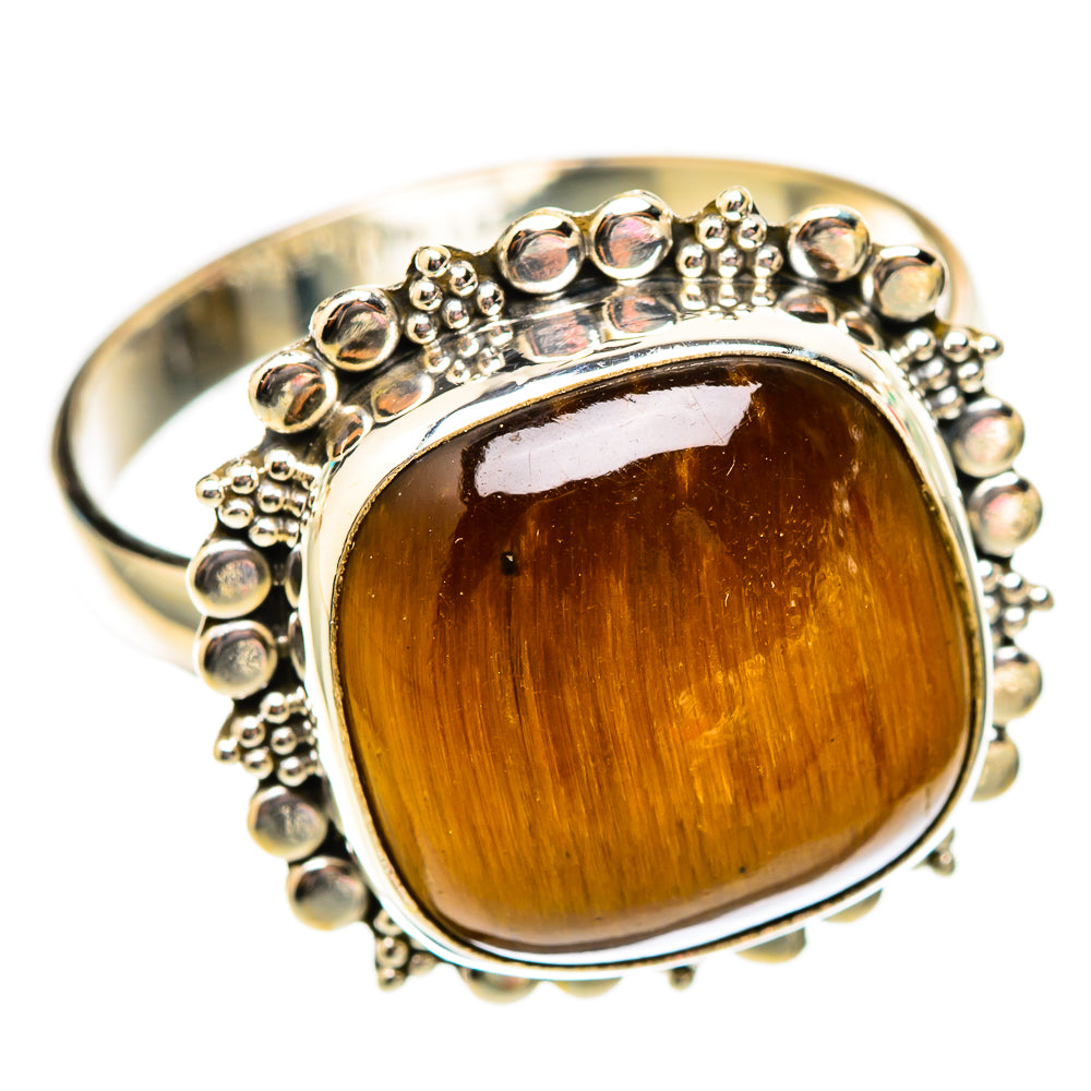 Tiger Eye Rings handcrafted by Ana Silver Co - RING117410 - Photo 2