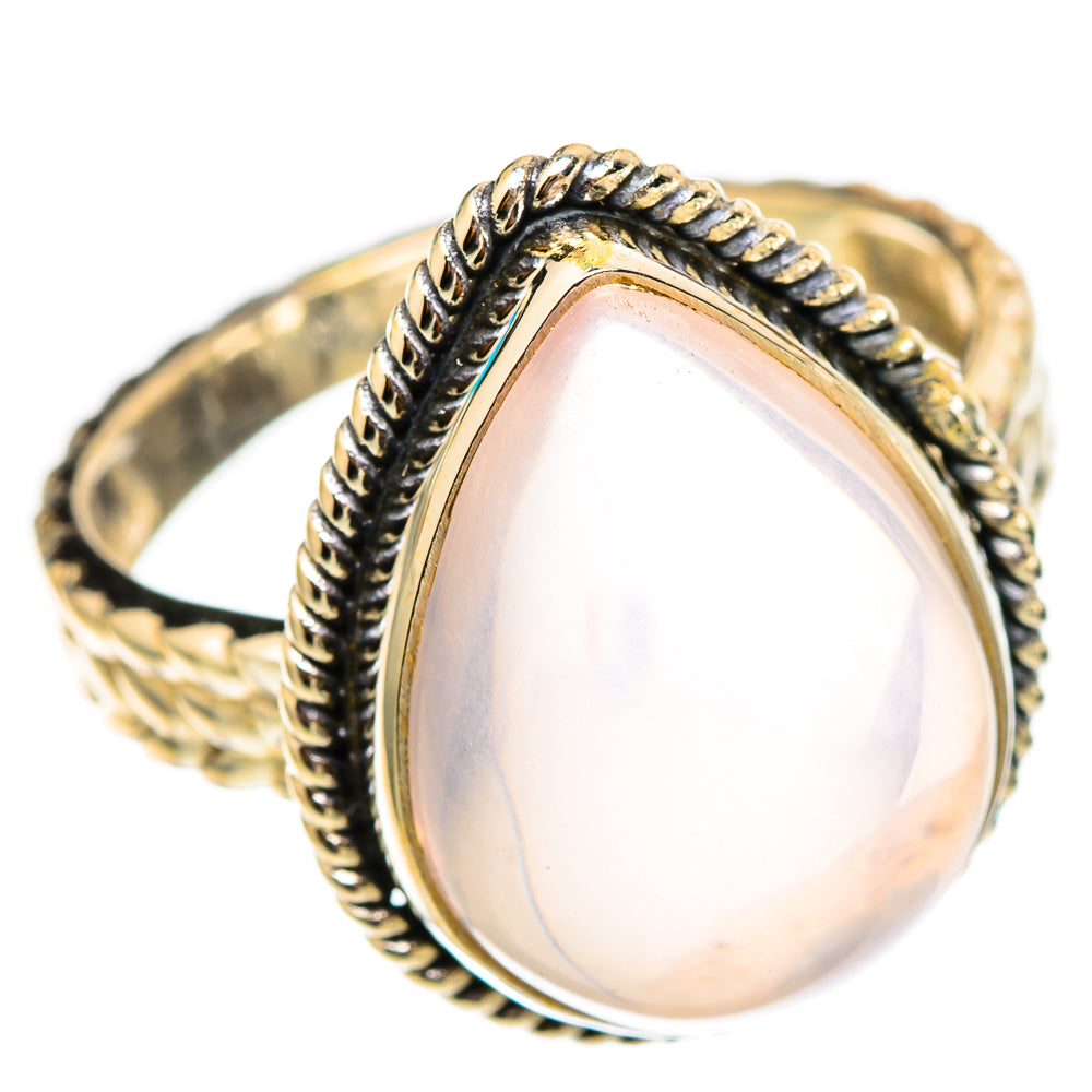 Rose Quartz Rings handcrafted by Ana Silver Co - RING117442 - Photo 2