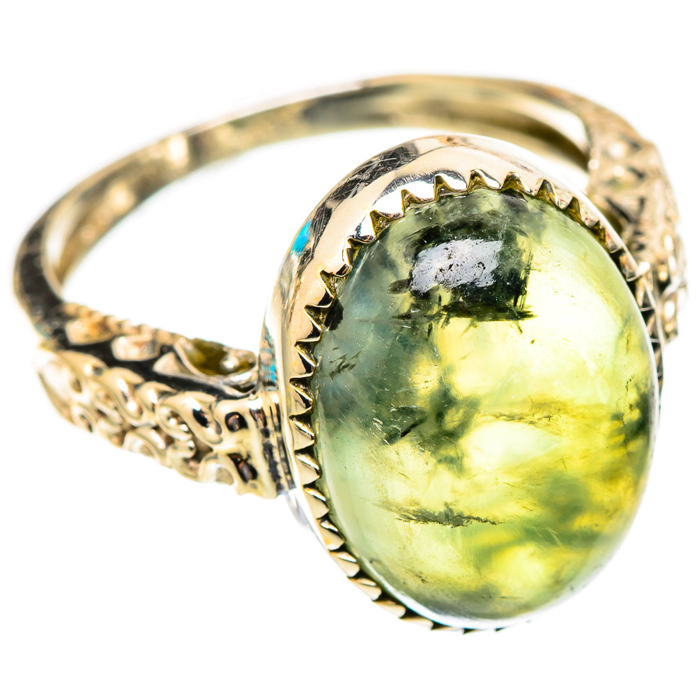Prehnite Rings handcrafted by Ana Silver Co - RING117464 - Photo 2