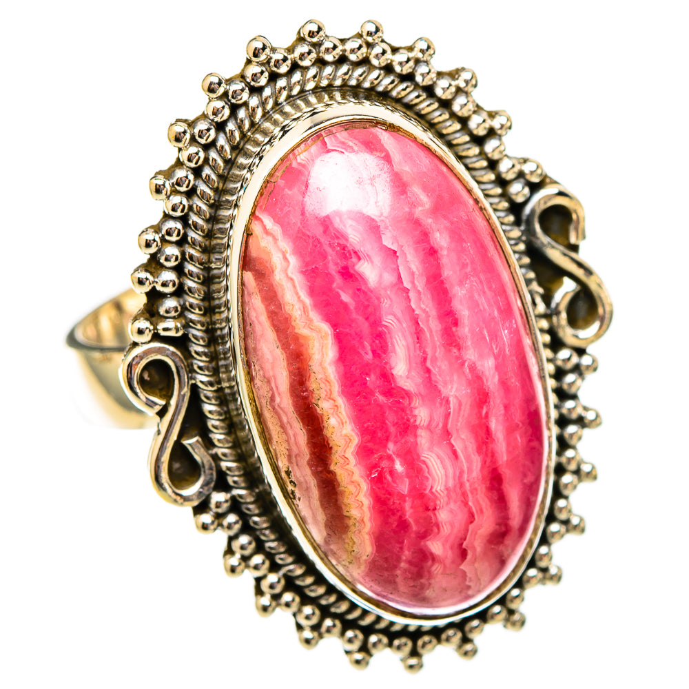Rhodochrosite Rings handcrafted by Ana Silver Co - RING117471 - Photo 2
