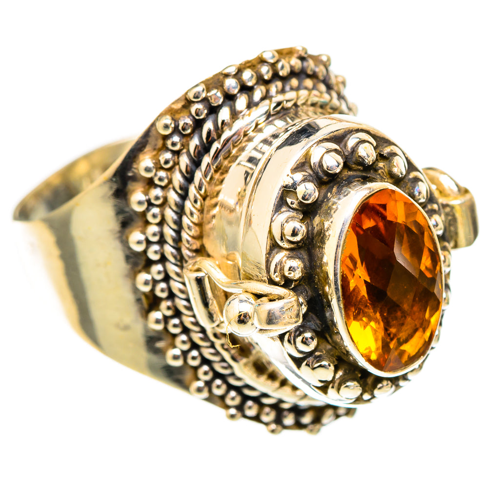 Mandarin Citrine Rings handcrafted by Ana Silver Co - RING117495 - Photo 2
