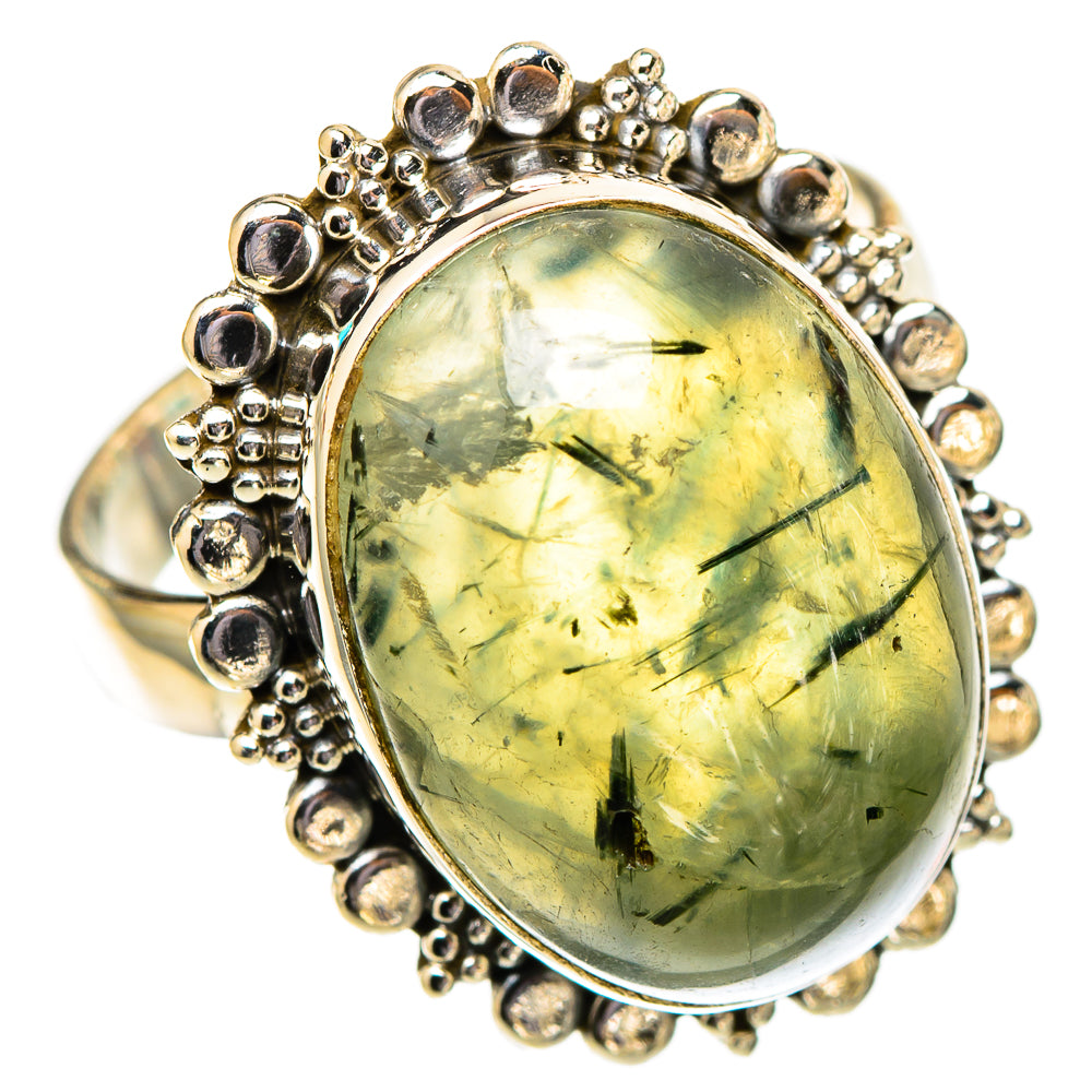 Prehnite Rings handcrafted by Ana Silver Co - RING117539 - Photo 2