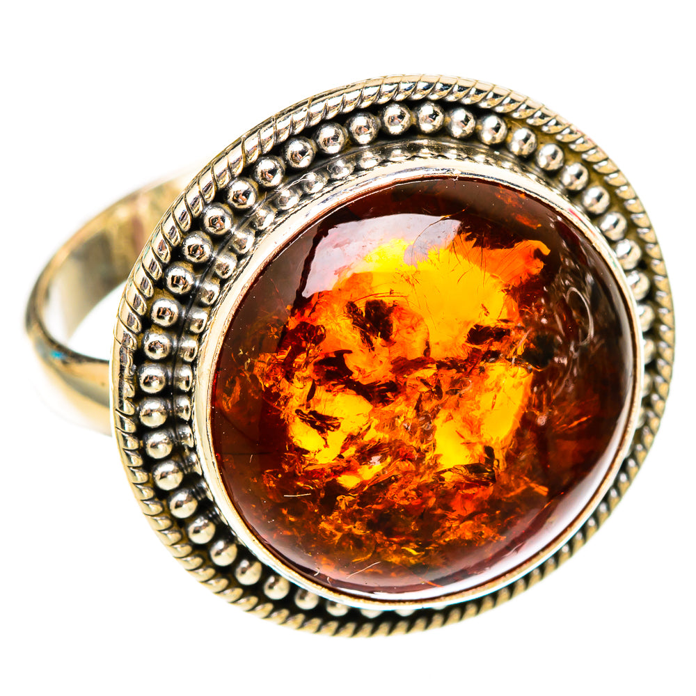 Baltic Amber Rings handcrafted by Ana Silver Co - RING117541 - Photo 2
