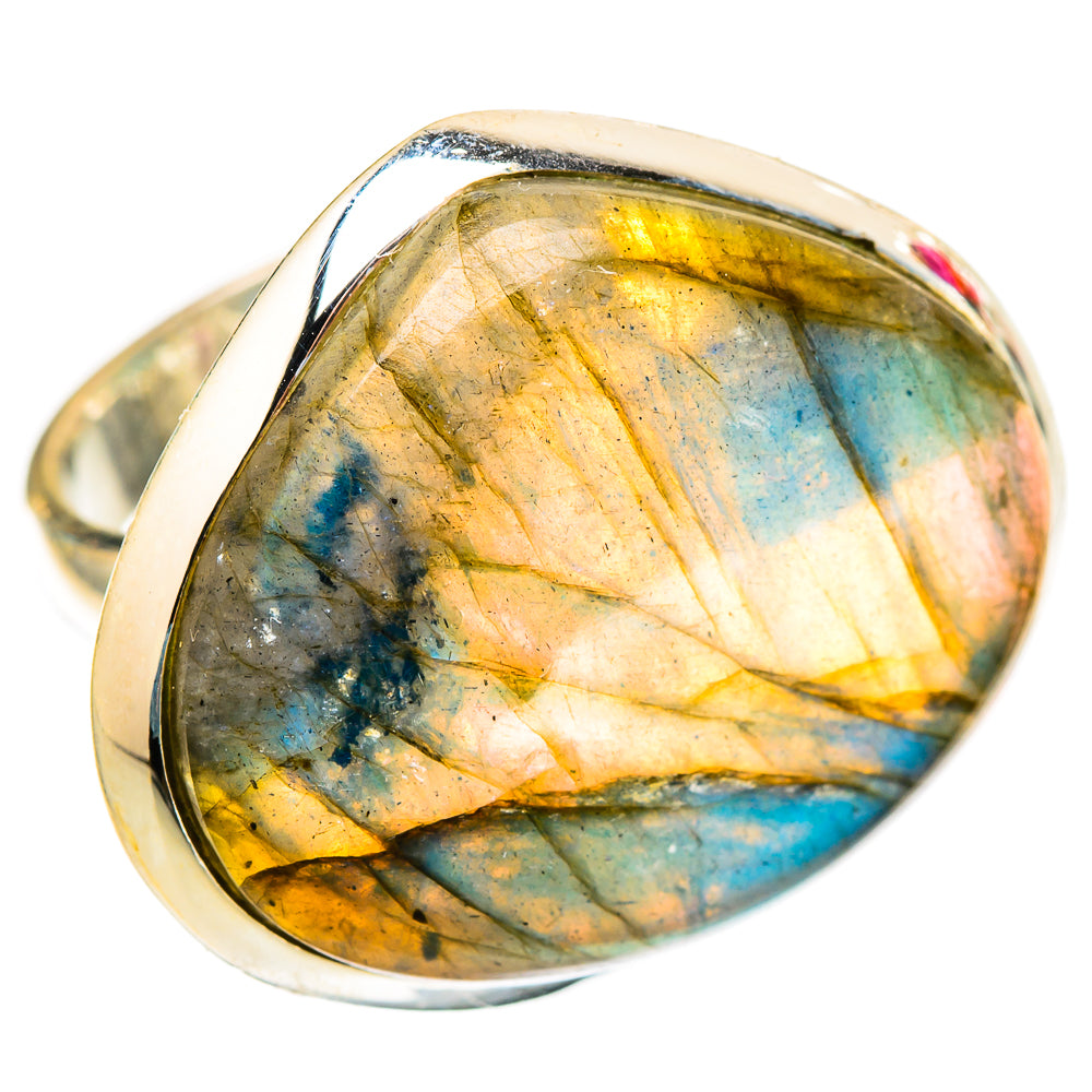 Labradorite Rings handcrafted by Ana Silver Co - RING117565 - Photo 2