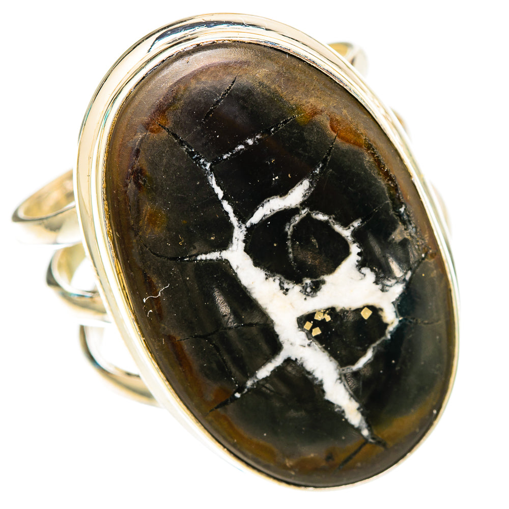 Septarian Geode Rings handcrafted by Ana Silver Co - RING117646 - Photo 2
