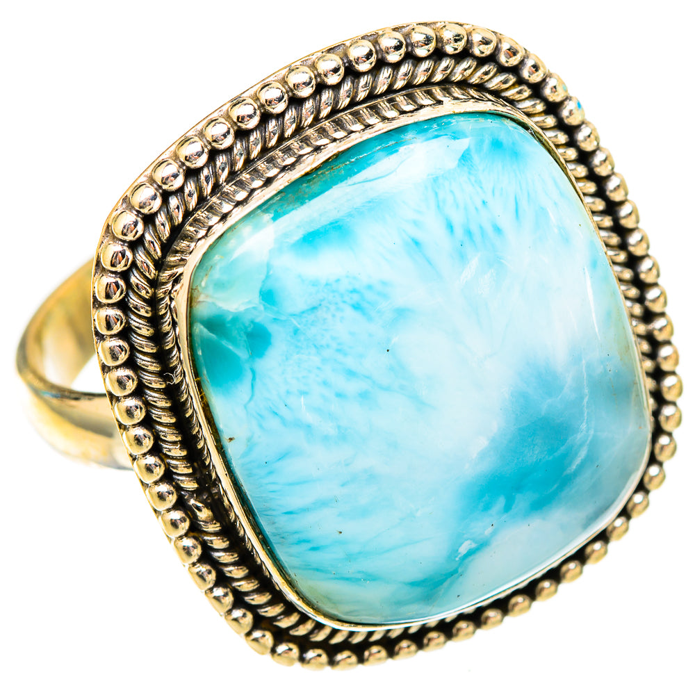 Larimar Rings handcrafted by Ana Silver Co - RING117688 - Photo 2