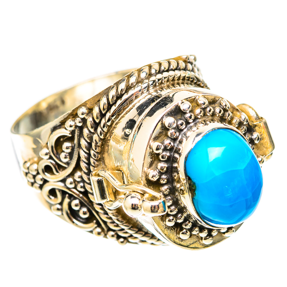 Sleeping Beauty Turquoise Rings handcrafted by Ana Silver Co - RING117761 - Photo 2