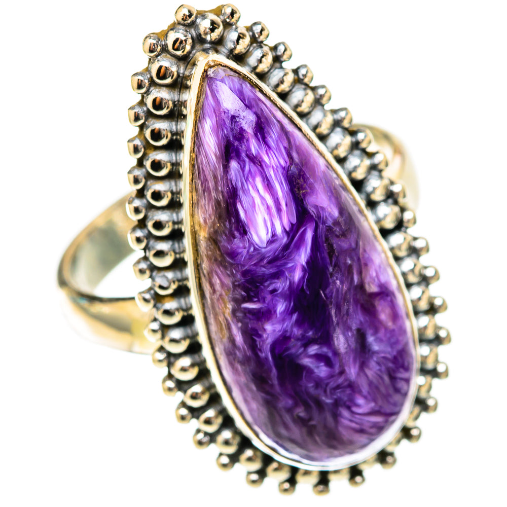 Charoite Rings handcrafted by Ana Silver Co - RING117775 - Photo 2