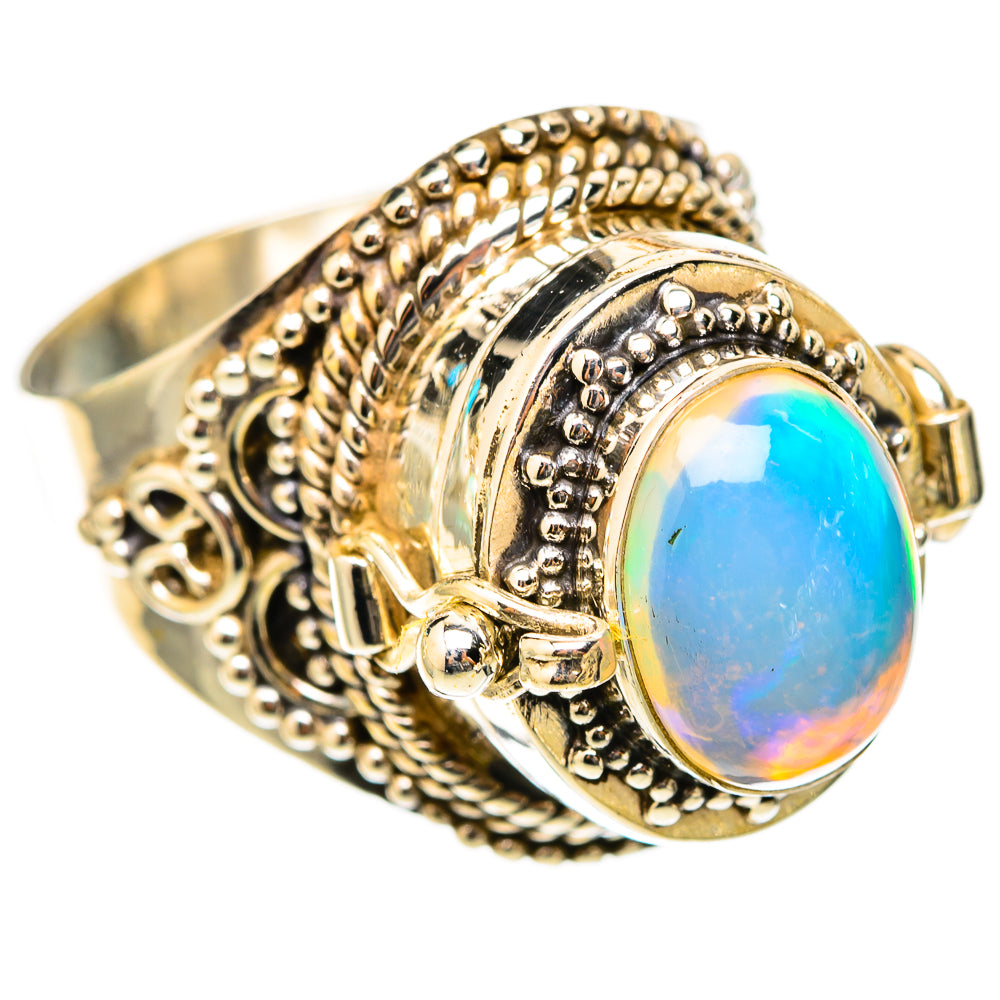 Ethiopian Opal Rings handcrafted by Ana Silver Co - RING117785 - Photo 2