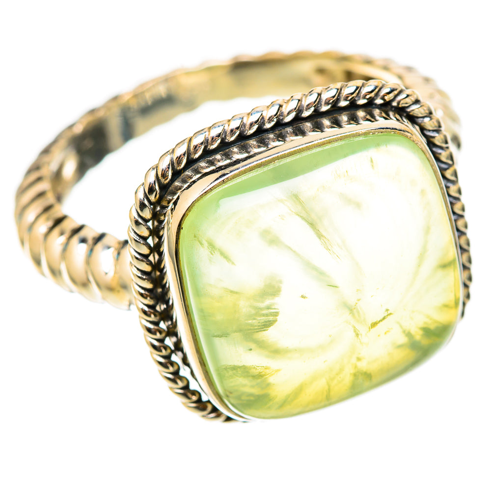 Prehnite Rings handcrafted by Ana Silver Co - RING117795 - Photo 2