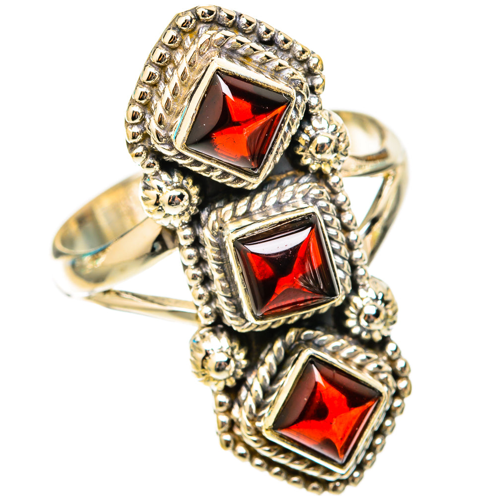 Garnet Rings handcrafted by Ana Silver Co - RING117800 - Photo 2