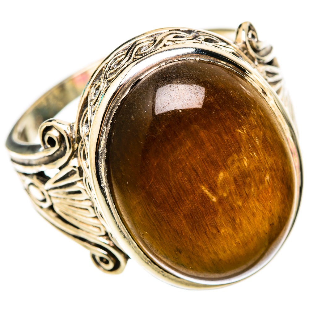 Tiger Eye Rings handcrafted by Ana Silver Co - RING117862 - Photo 2