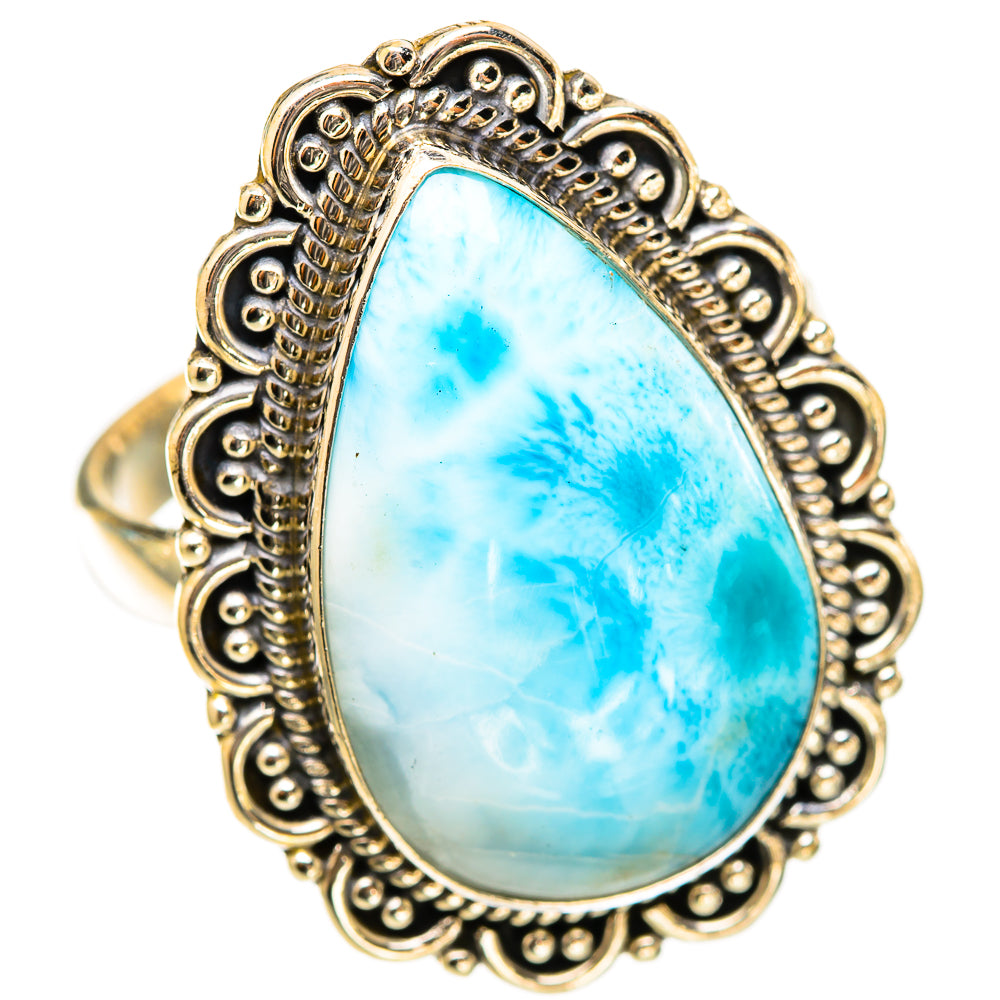 Larimar Rings handcrafted by Ana Silver Co - RING117942 - Photo 2