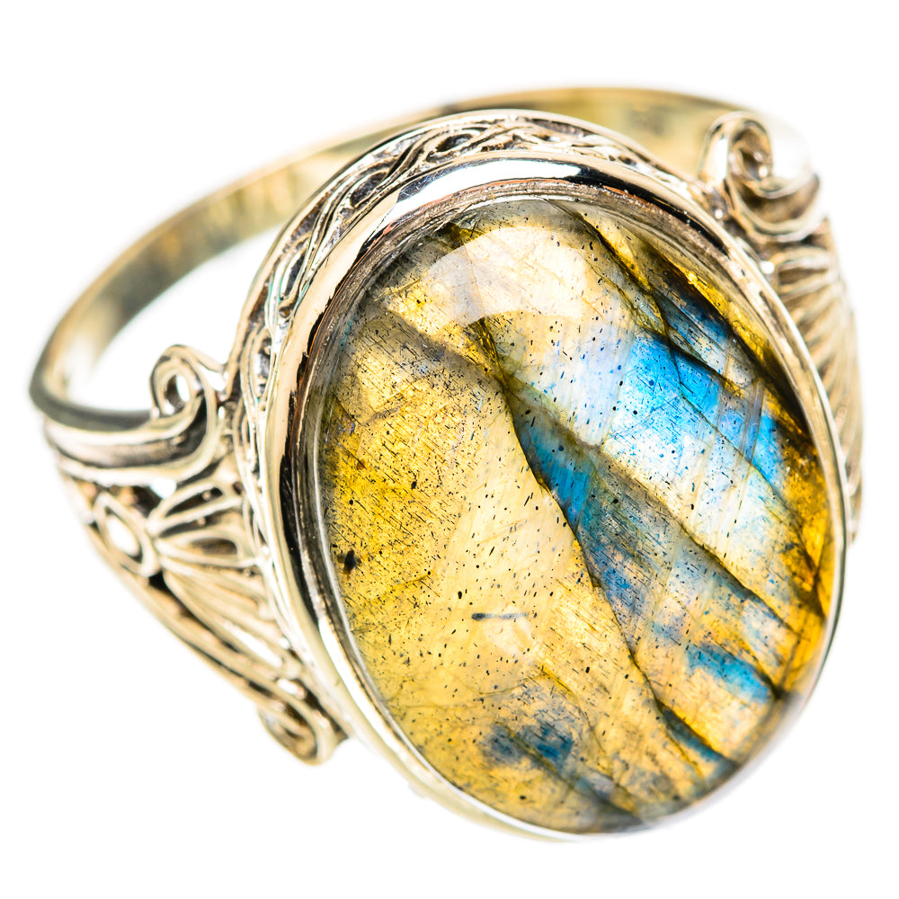 Labradorite Rings handcrafted by Ana Silver Co - RING117944 - Photo 2