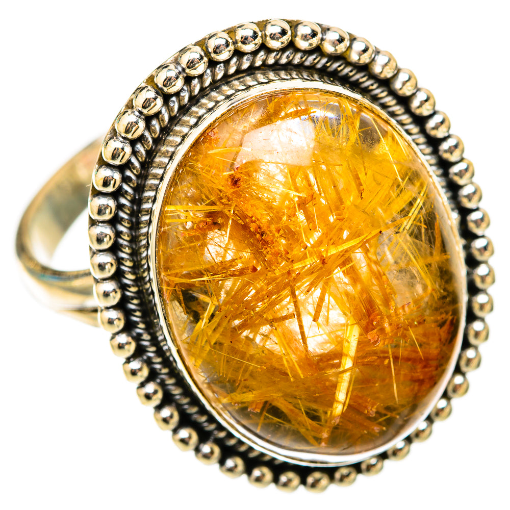 Rutilated Quartz Rings handcrafted by Ana Silver Co - RING117959 - Photo 2