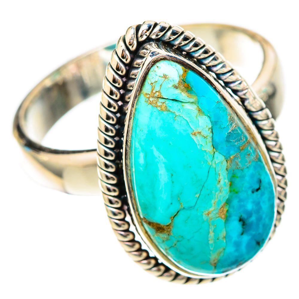 Chrysocolla Rings handcrafted by Ana Silver Co - RING118023 - Photo 2