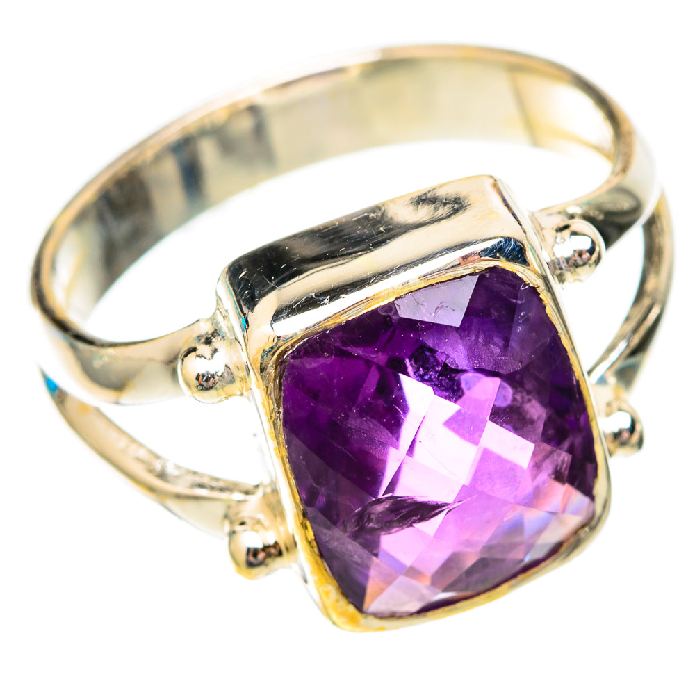 Amethyst Rings handcrafted by Ana Silver Co - RING118036 - Photo 2
