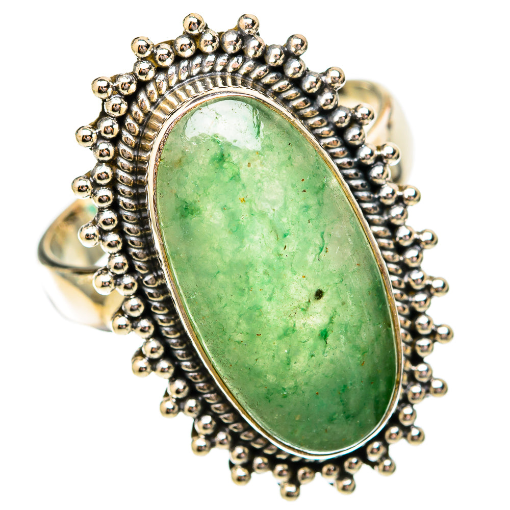 Prehnite Rings handcrafted by Ana Silver Co - RING118068 - Photo 2