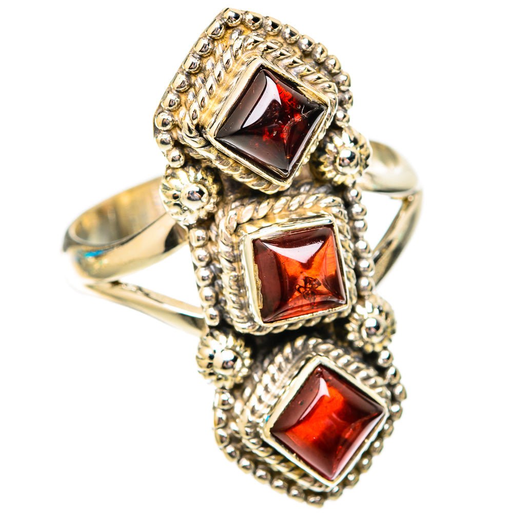 Garnet Rings handcrafted by Ana Silver Co - RING118073 - Photo 2