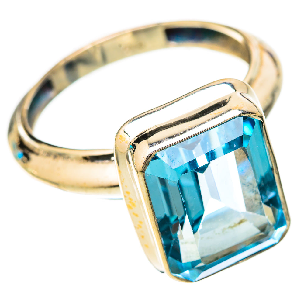 Blue Topaz Rings handcrafted by Ana Silver Co - RING118084 - Photo 2