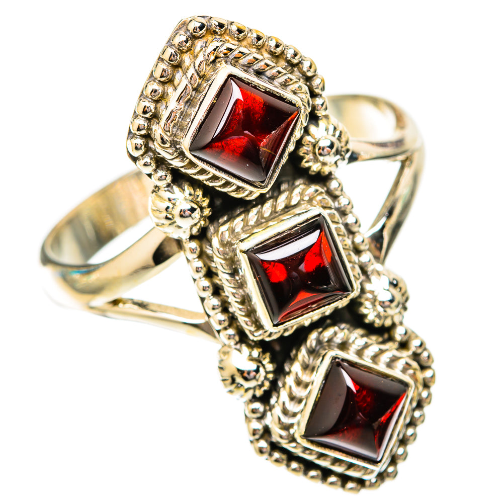 Garnet Rings handcrafted by Ana Silver Co - RING118093 - Photo 2