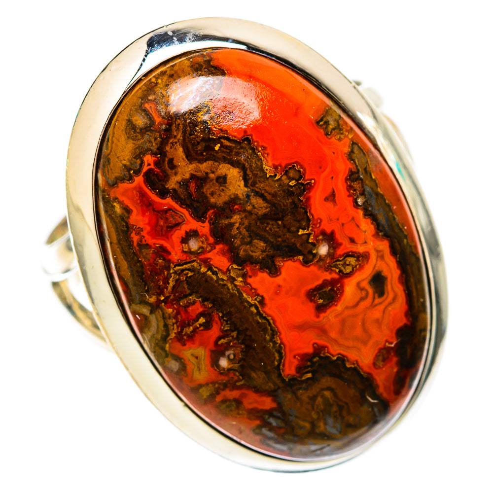 Moroccan Agate Rings handcrafted by Ana Silver Co - RING118143 - Photo 2