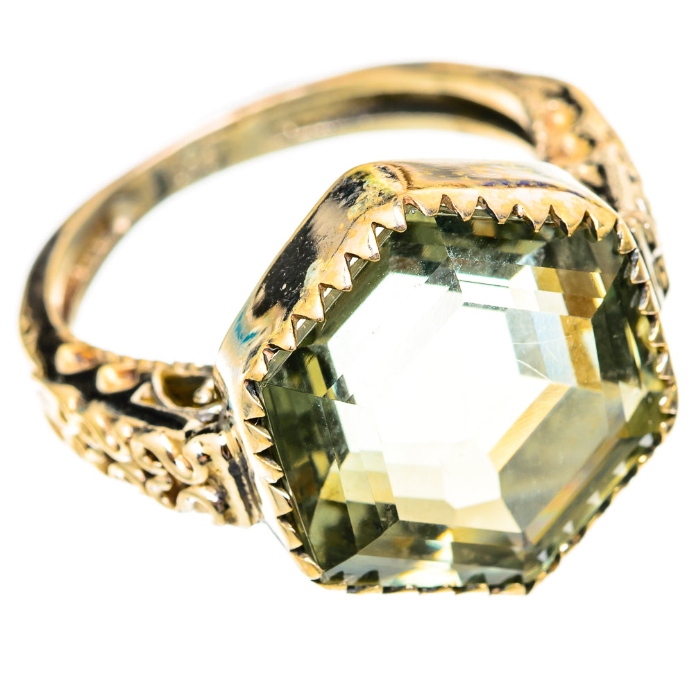 Green Amethyst Rings handcrafted by Ana Silver Co - RING118168 - Photo 2
