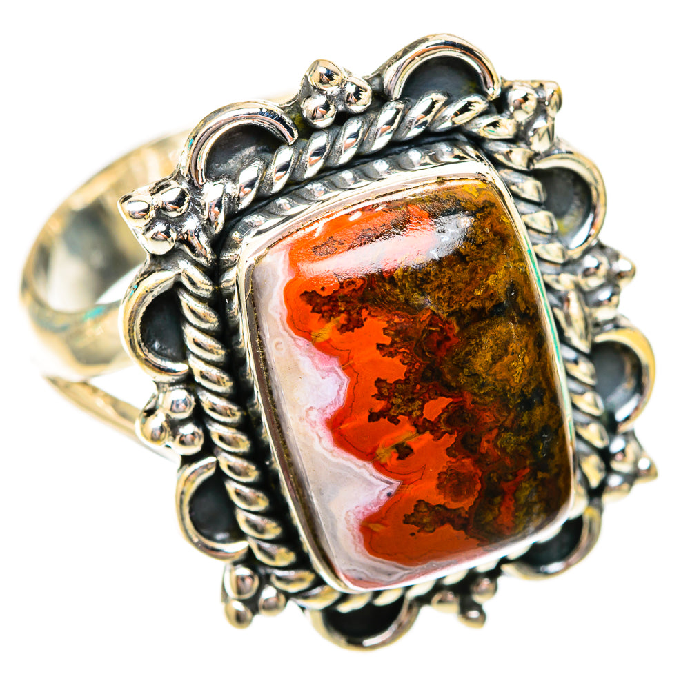 Moroccan Agate Rings handcrafted by Ana Silver Co - RING118172 - Photo 2