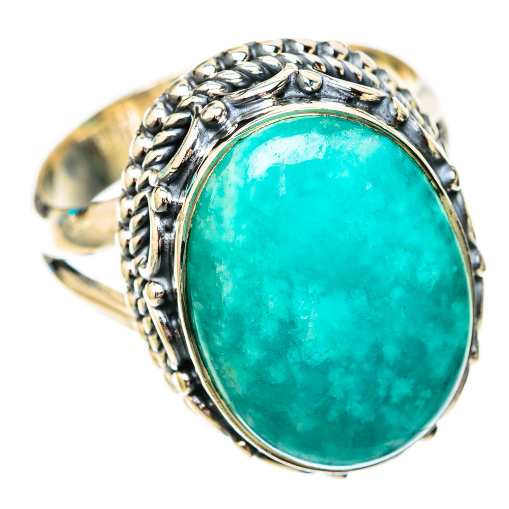Amazonite Rings handcrafted by Ana Silver Co - RING118184 - Photo 2