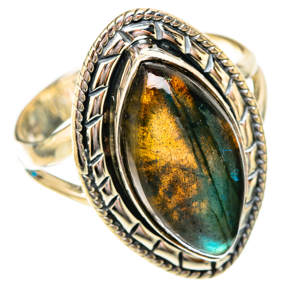 Labradorite Rings handcrafted by Ana Silver Co - RING118188 - Photo 2
