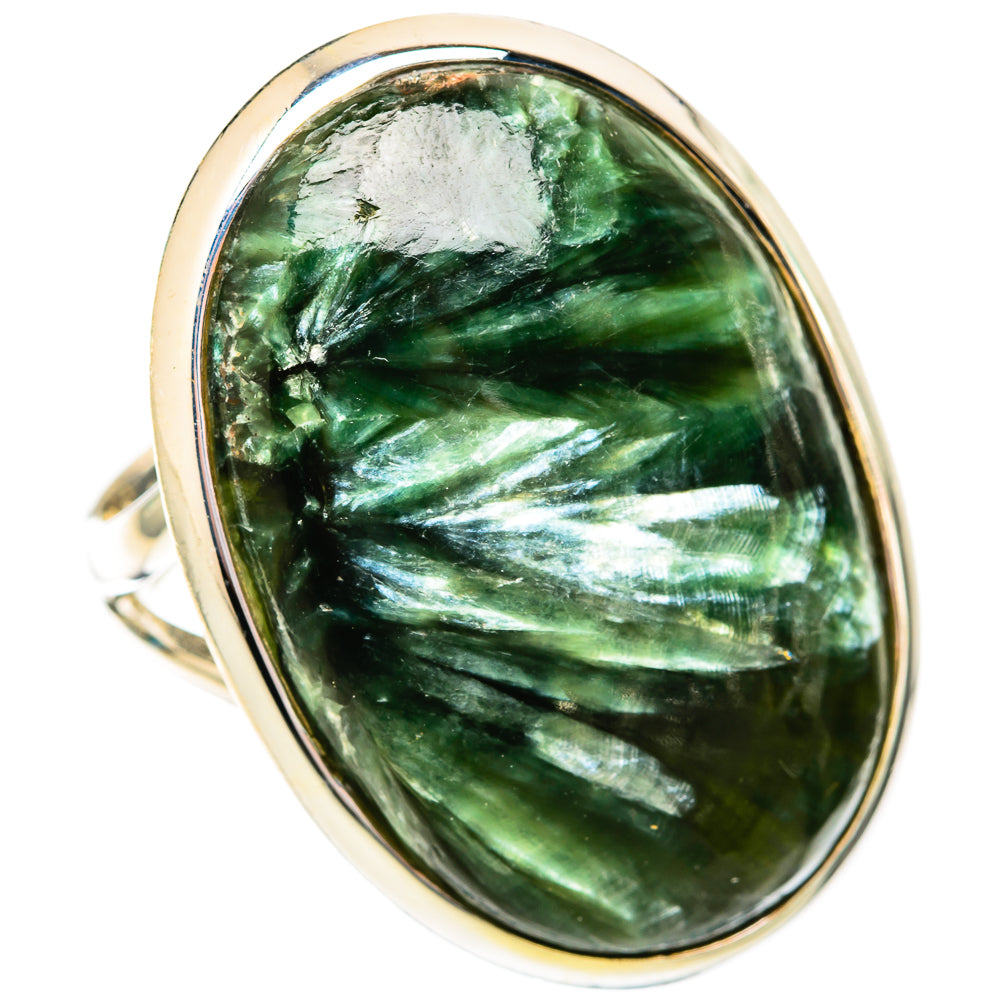 Seraphinite Rings handcrafted by Ana Silver Co - RING118250 - Photo 2