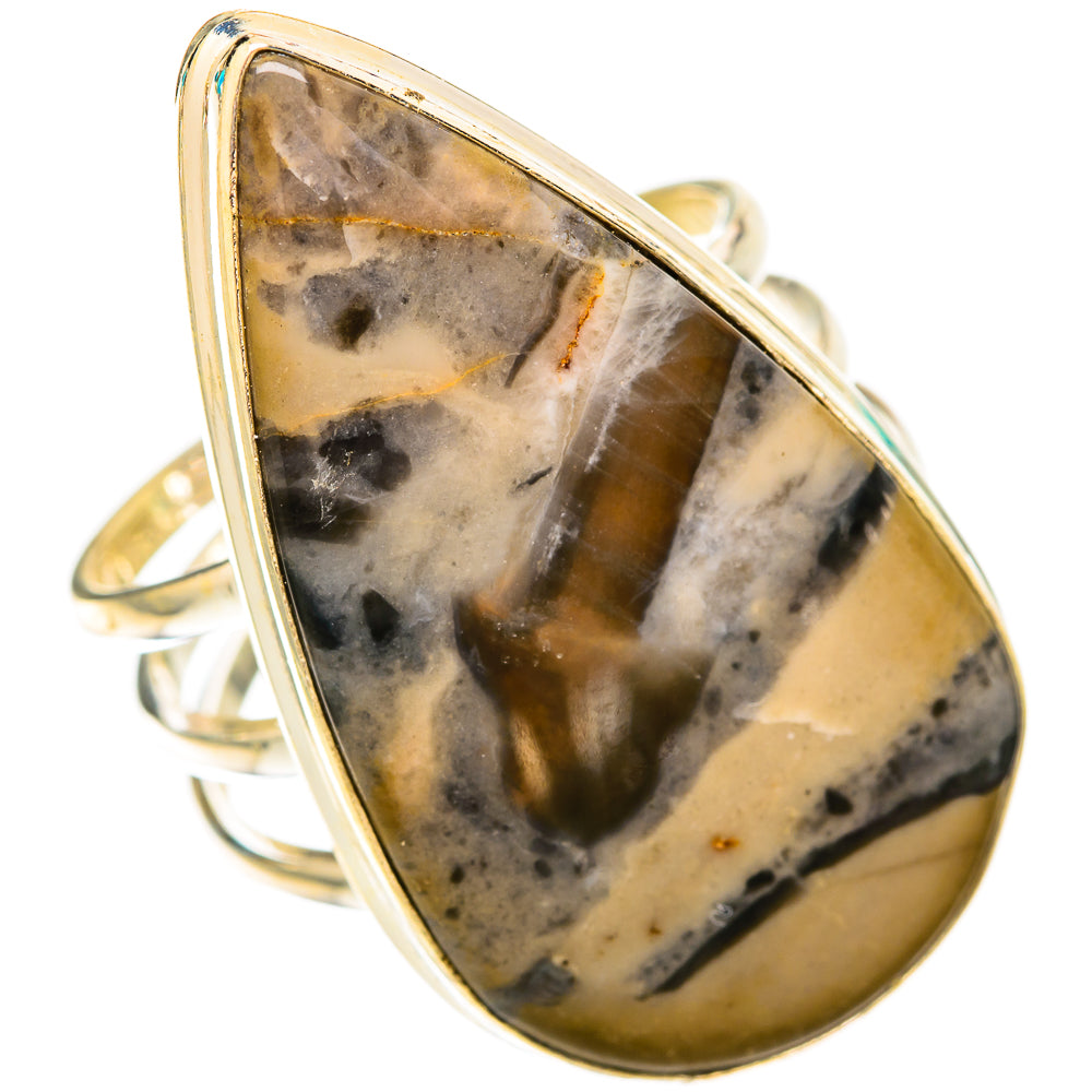 Tiger Dendrite Agate Rings handcrafted by Ana Silver Co - RING118283 - Photo 2