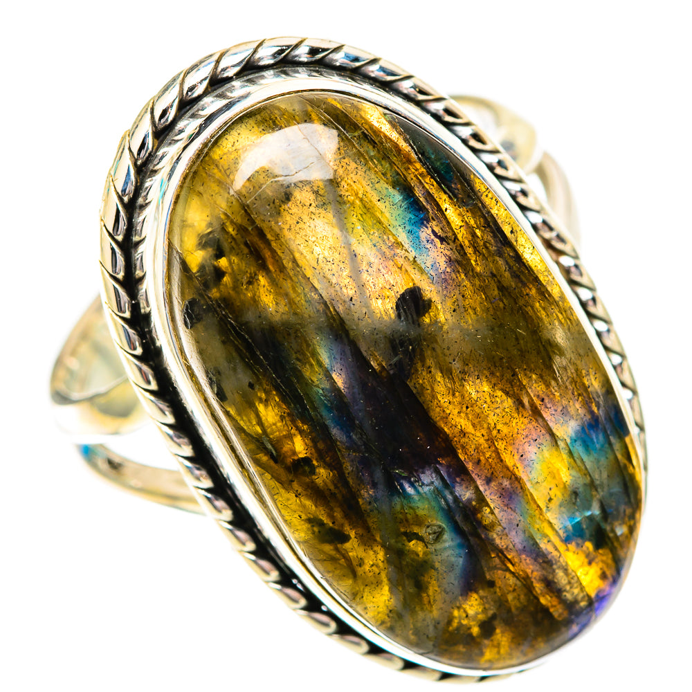 Labradorite Rings handcrafted by Ana Silver Co - RING118292 - Photo 2