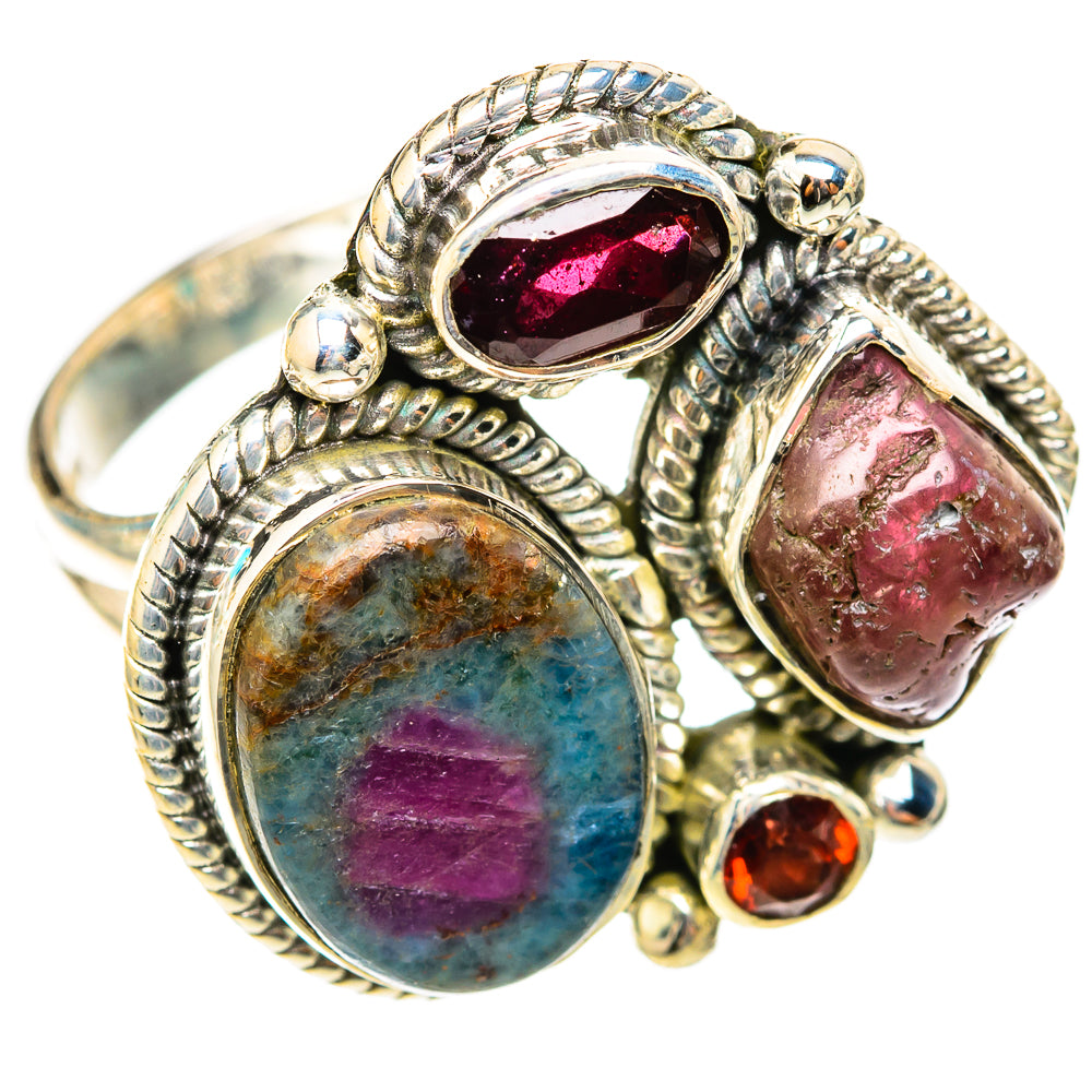 Ruby Fuchsite Rings handcrafted by Ana Silver Co - RING118329 - Photo 2