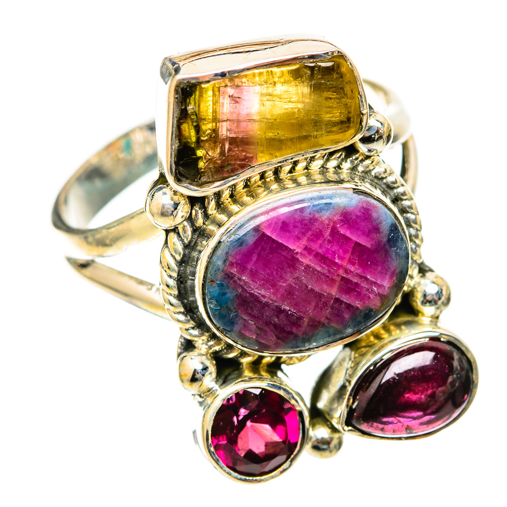 Ruby Fuchsite Rings handcrafted by Ana Silver Co - RING118330 - Photo 2