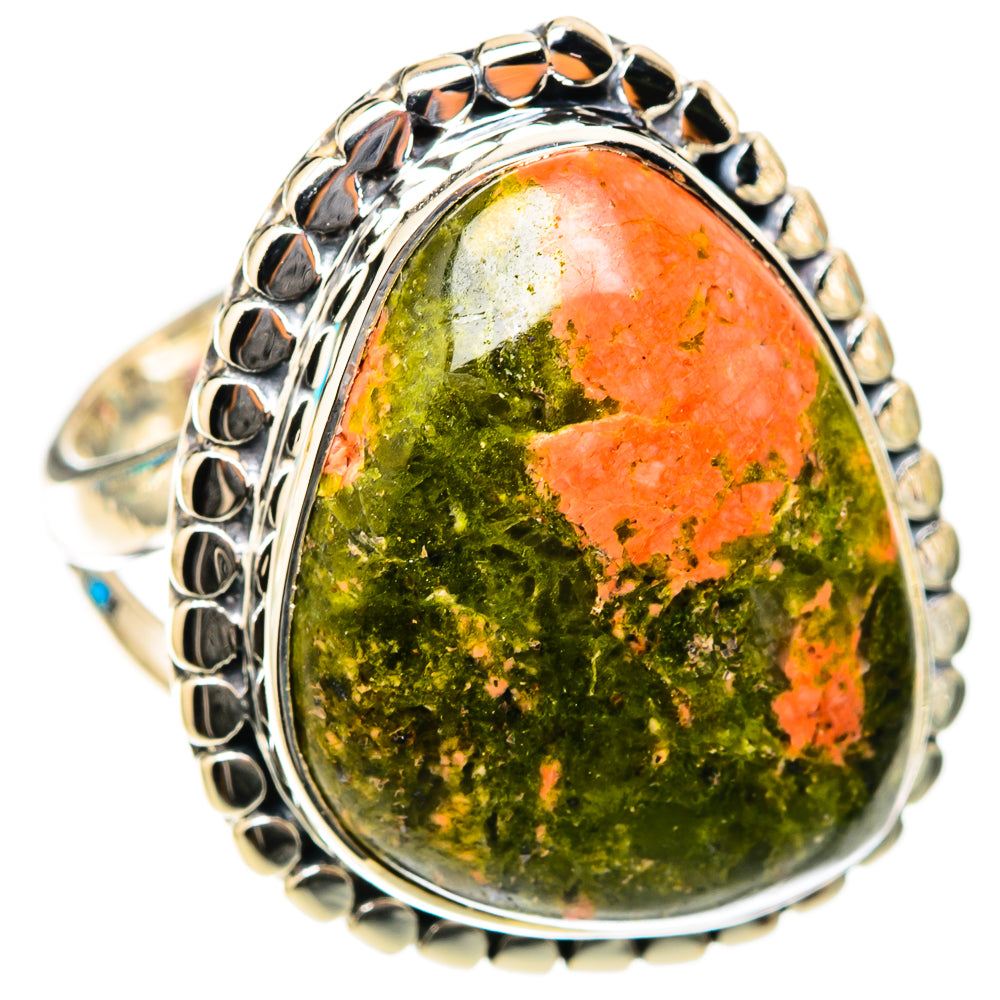 Unakite Rings handcrafted by Ana Silver Co - RING118335 - Photo 2
