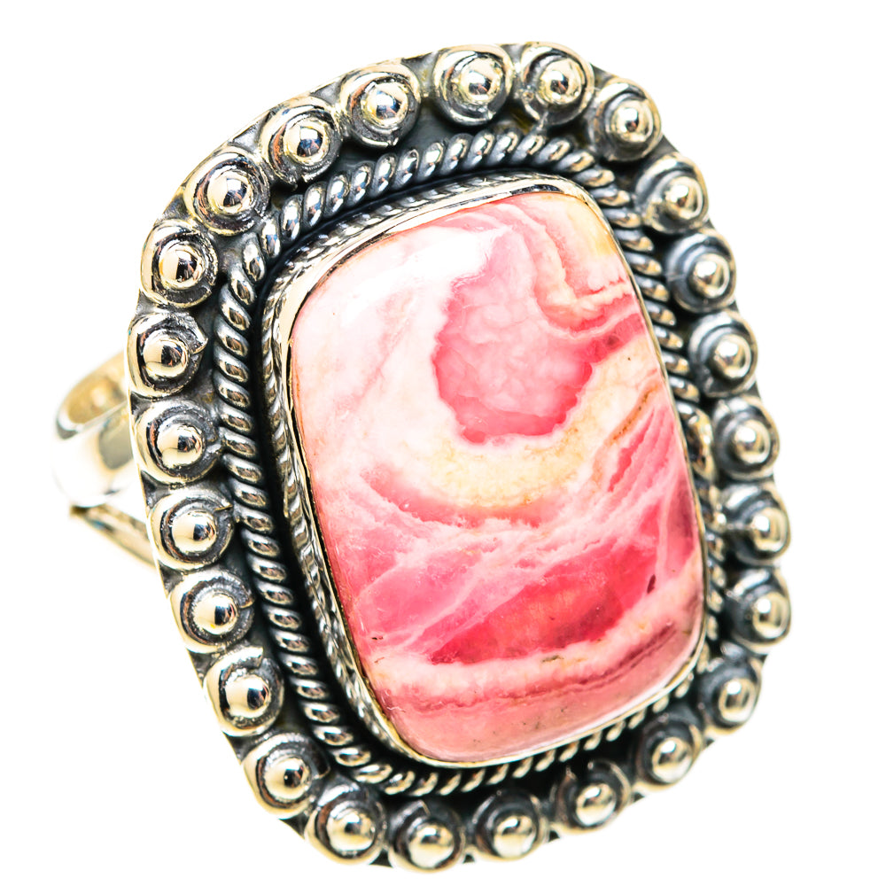 Rhodochrosite Rings handcrafted by Ana Silver Co - RING118364 - Photo 2