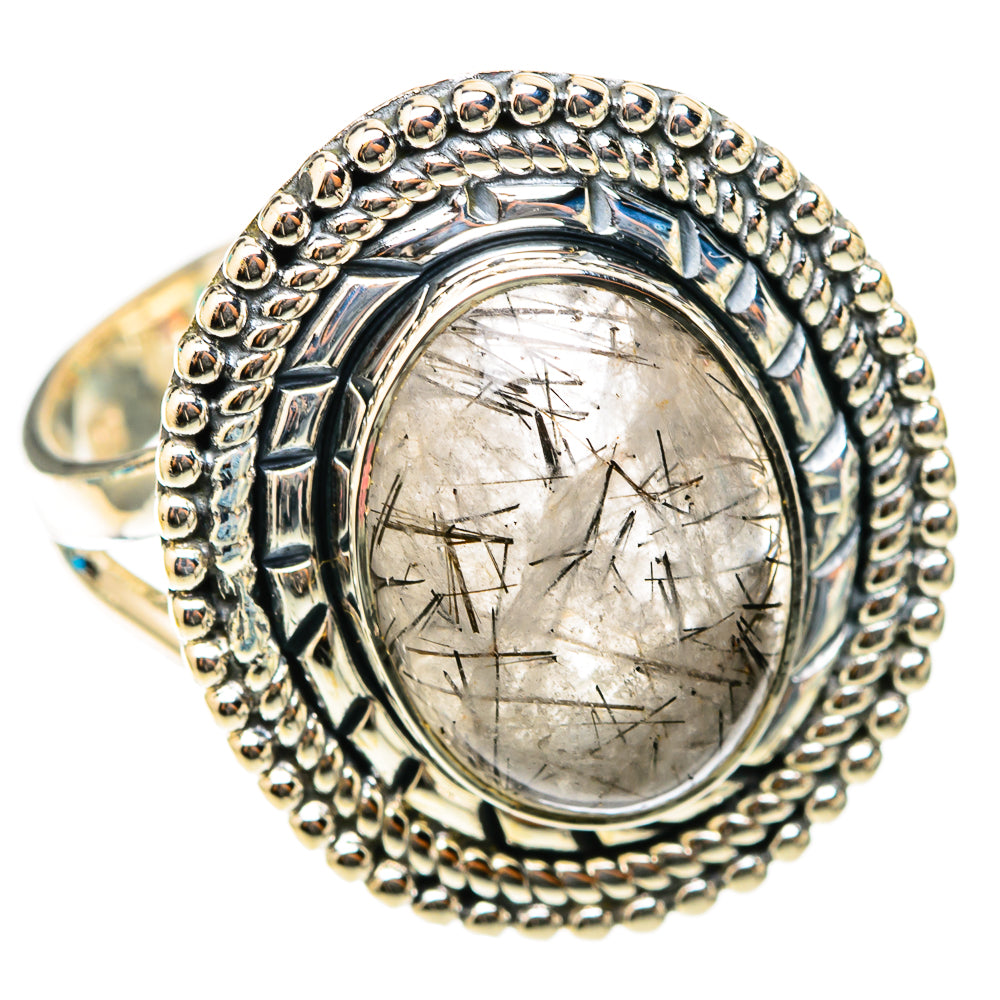 Tourmalinated Quartz Rings handcrafted by Ana Silver Co - RING118368 - Photo 2