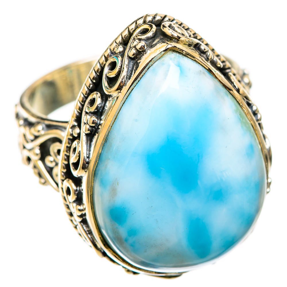 Larimar Rings handcrafted by Ana Silver Co - RING118376 - Photo 2