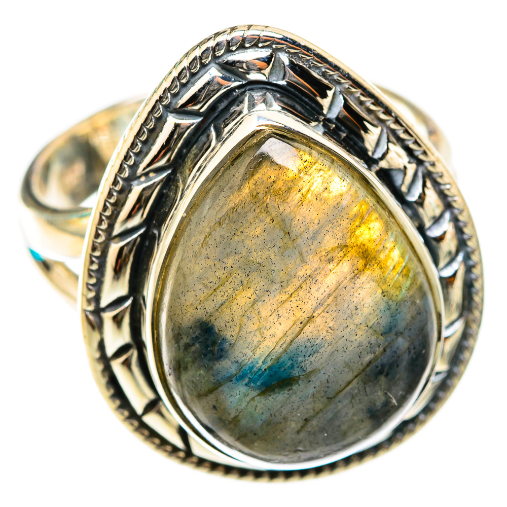 Labradorite Rings handcrafted by Ana Silver Co - RING118416 - Photo 2