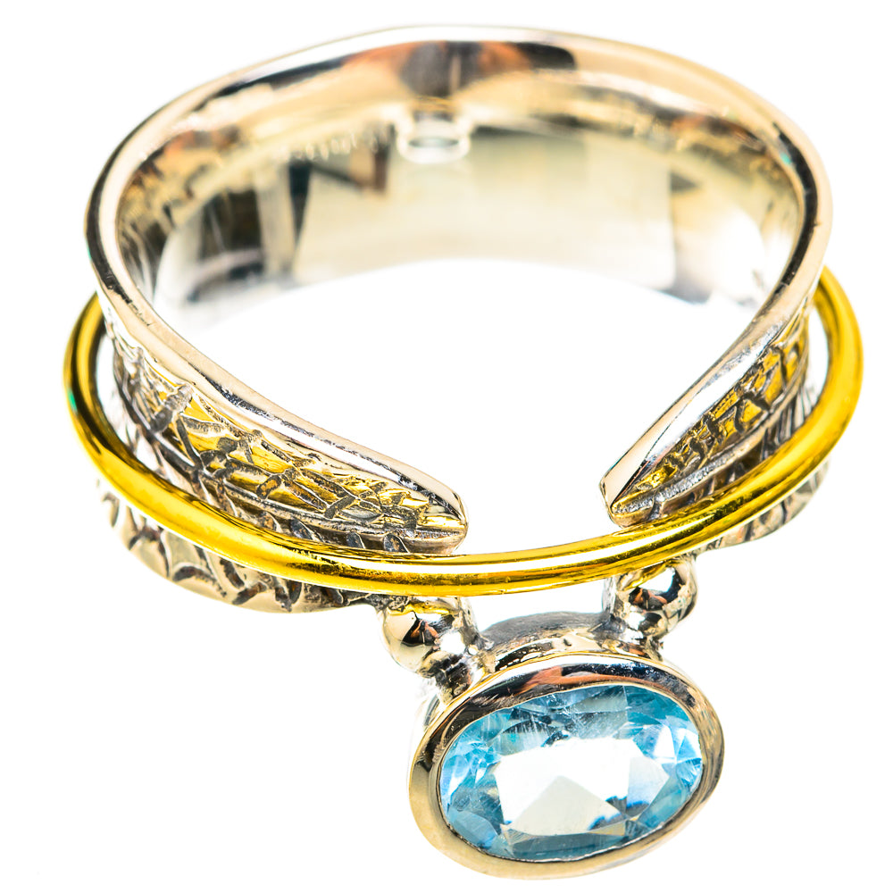 Blue Topaz Rings handcrafted by Ana Silver Co - RING118434 - Photo 2