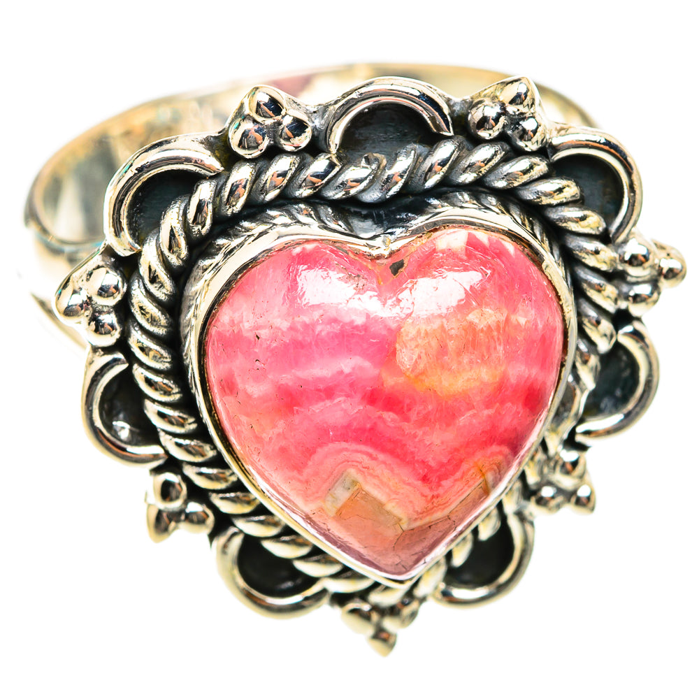 Rhodochrosite Rings handcrafted by Ana Silver Co - RING118441 - Photo 2