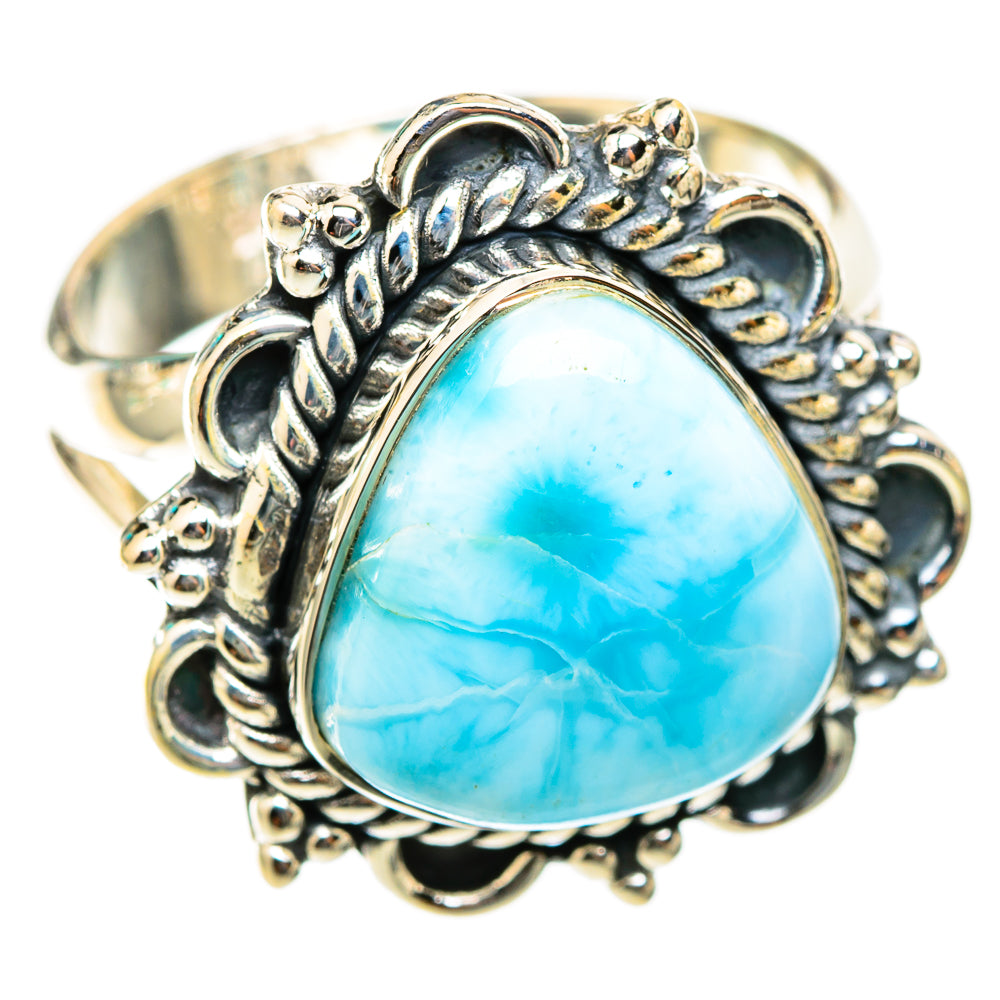 Larimar Rings handcrafted by Ana Silver Co - RING118448 - Photo 2