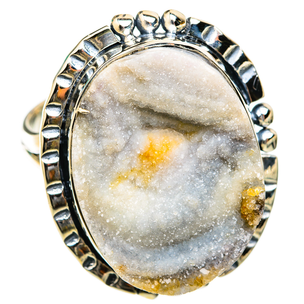 Desert Druzy Rings handcrafted by Ana Silver Co - RING118466 - Photo 2