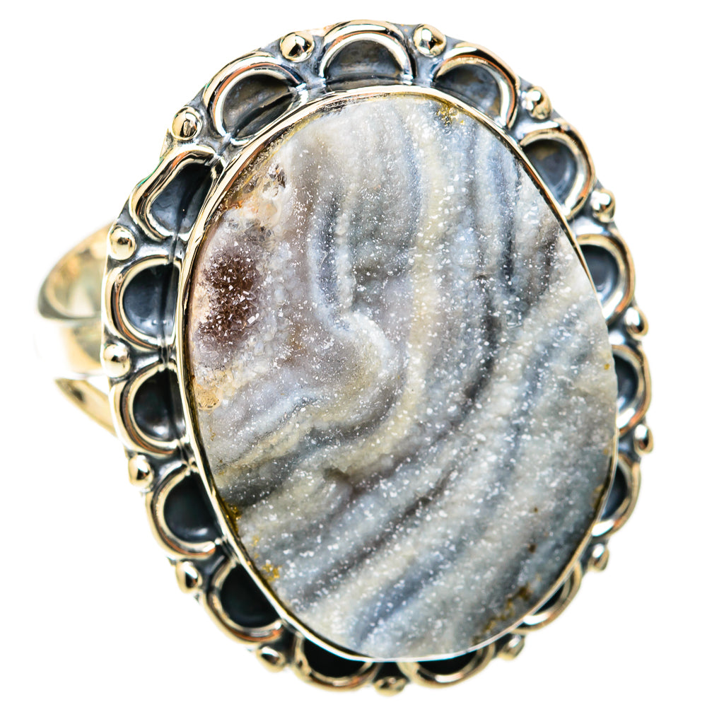 Desert Druzy Rings handcrafted by Ana Silver Co - RING118467 - Photo 2