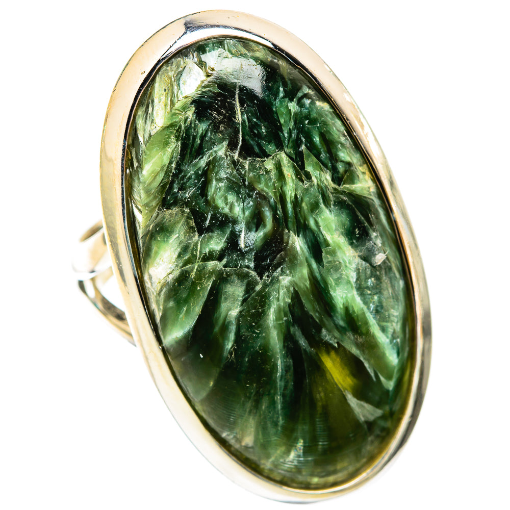 Seraphinite Rings handcrafted by Ana Silver Co - RING118478 - Photo 2