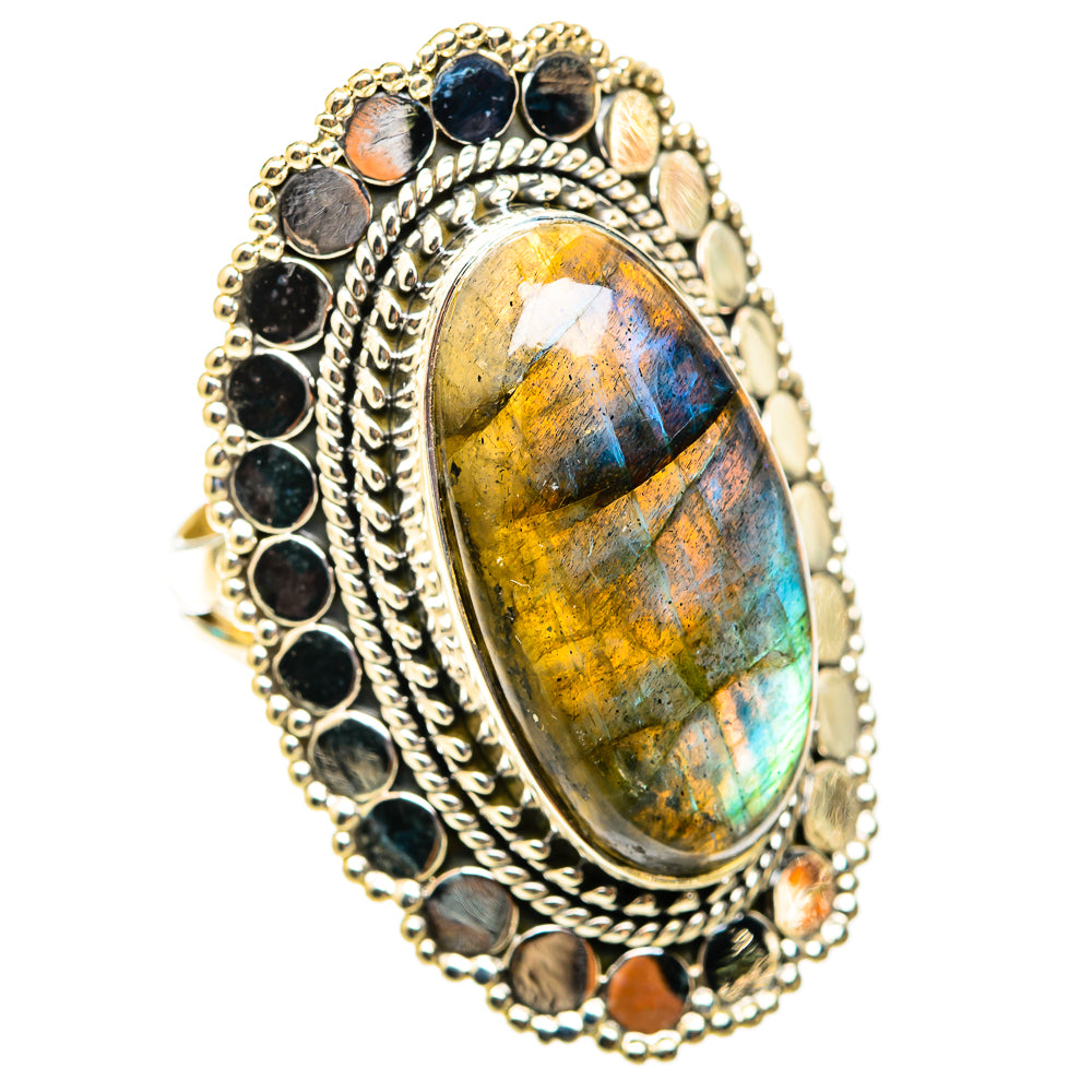 Labradorite Rings handcrafted by Ana Silver Co - RING118509 - Photo 2