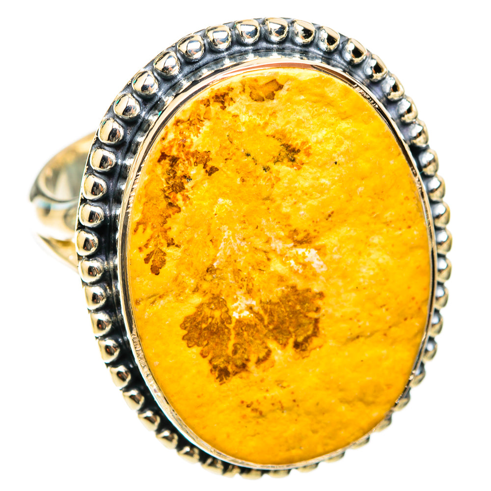 Germany Psilomelane Dendrite Rings handcrafted by Ana Silver Co - RING118519 - Photo 2