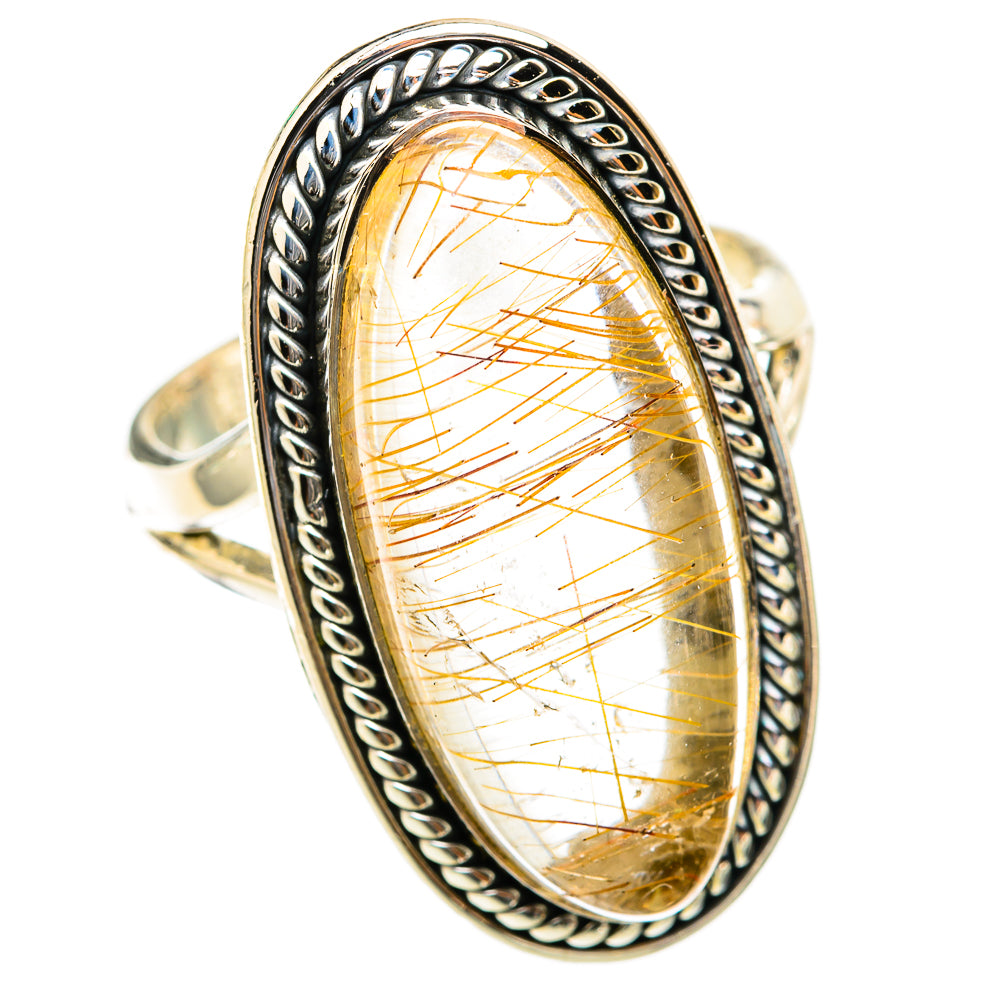 Rutilated Quartz Rings handcrafted by Ana Silver Co - RING118525 - Photo 2