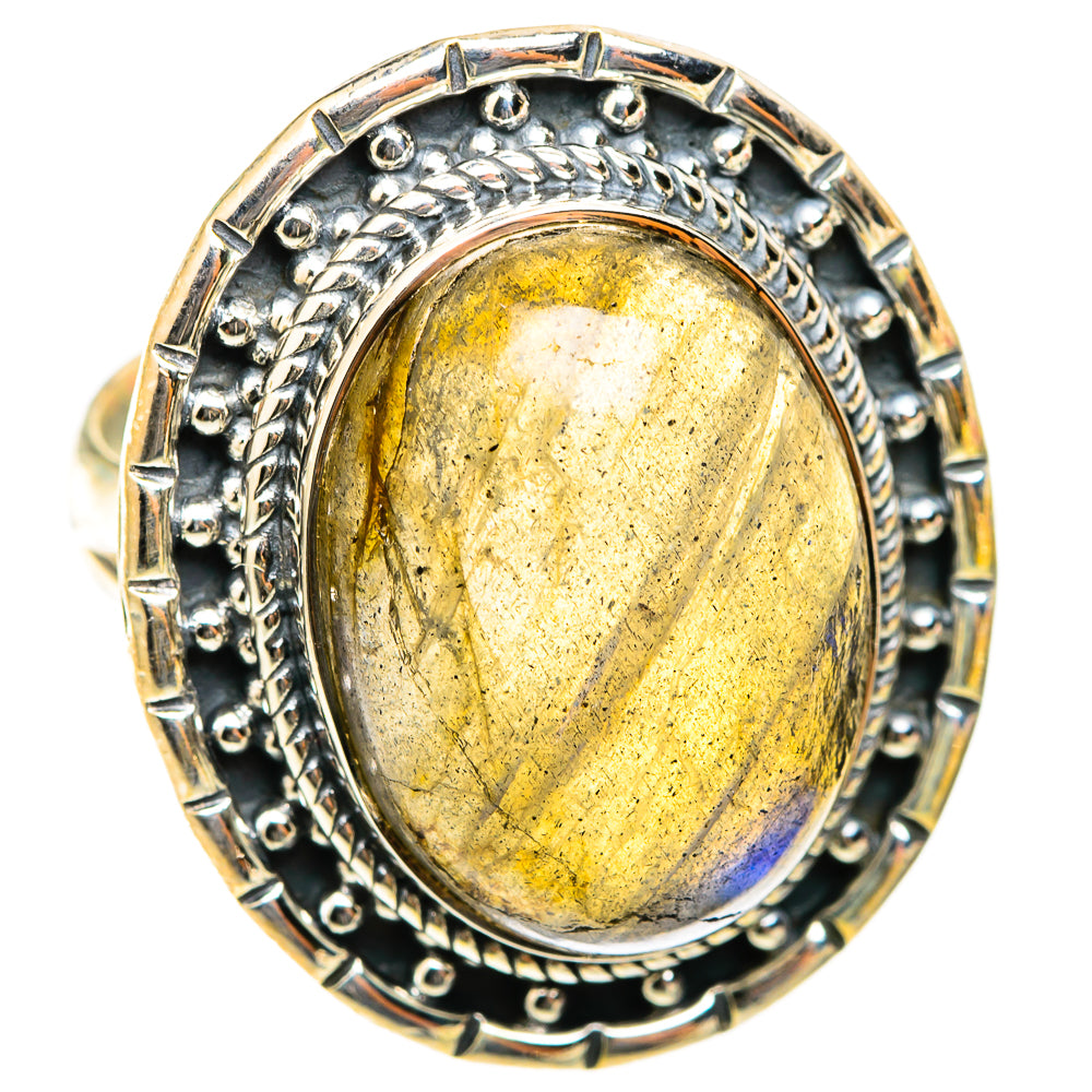 Labradorite Rings handcrafted by Ana Silver Co - RING118545 - Photo 2